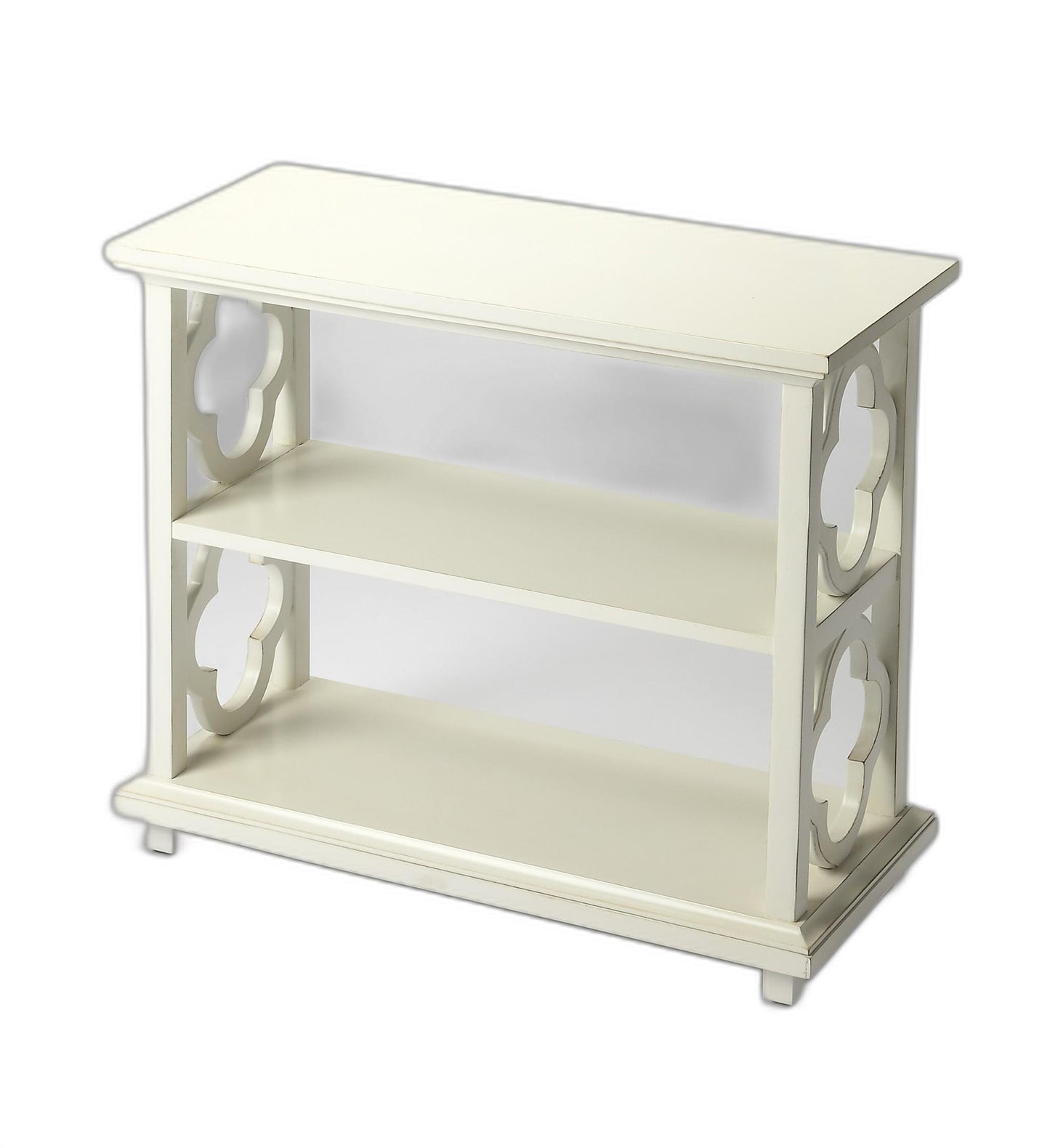 Paloma Cottage White Bookcase By Homeroots | Bookcases | Modishstore - 4