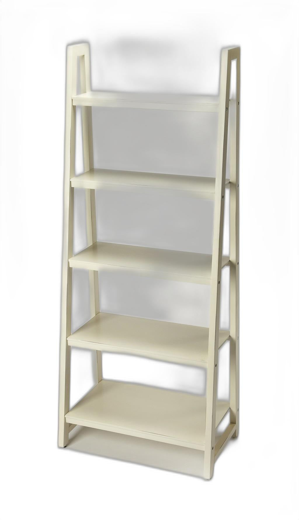 Stallings White Bookcase By Homeroots | Bookcases | Modishstore - 5