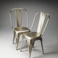 Silver Metal Dining Chair By Homeroots | Dining Chairs | Modishstore - 5