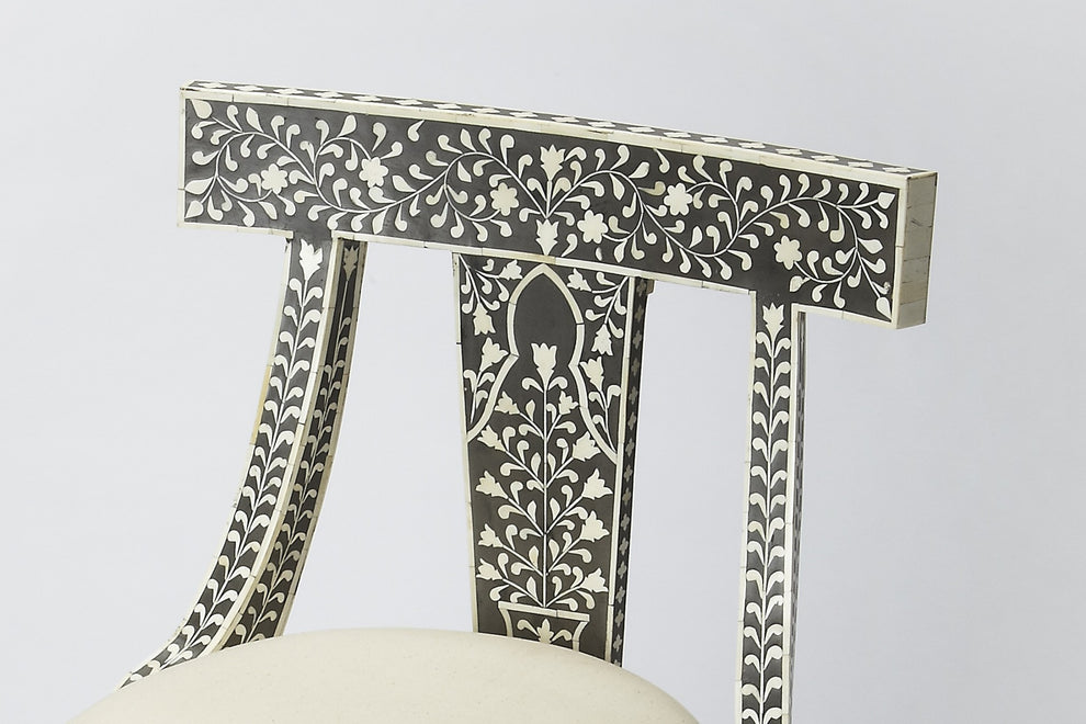 Black Bone Inlay Accent Chair By Homeroots | Accent Chairs | Modishstore - 2