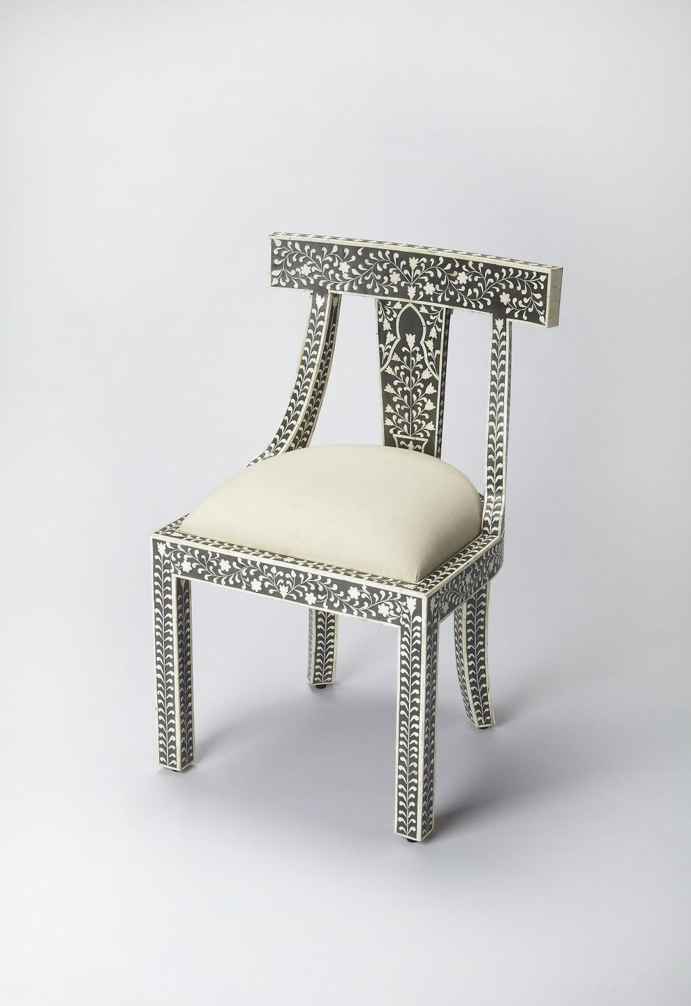 Black Bone Inlay Accent Chair By Homeroots | Accent Chairs | Modishstore - 4