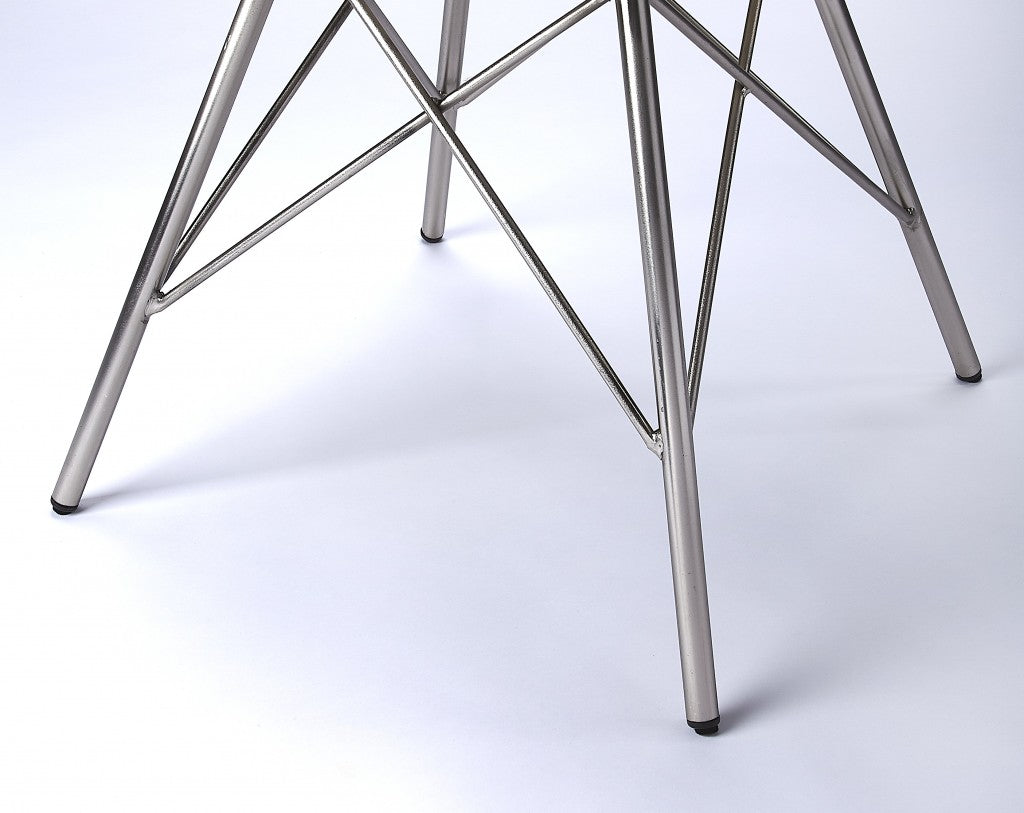 White Leather Accent Chair By Homeroots - 389596 | Accent Chairs | Modishstore