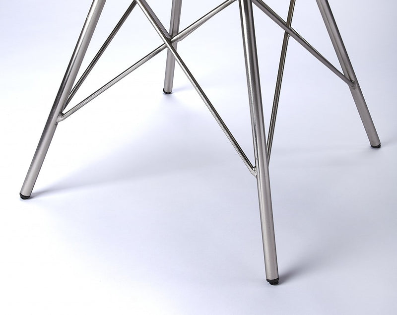 White Leather Accent Chair By Homeroots - 389596 | Accent Chairs | Modishstore