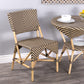 Indoor Outdoor Zig Zag Rattan Dining Chair By Homeroots | Dining Chairs | Modishstore - 6