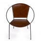 Modern Ring Shape Brown Leather Accent Chair By Homeroots | Accent Chairs | Modishstore - 2