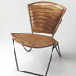 Modern Clamshell Leather Accent Chair By Homeroots