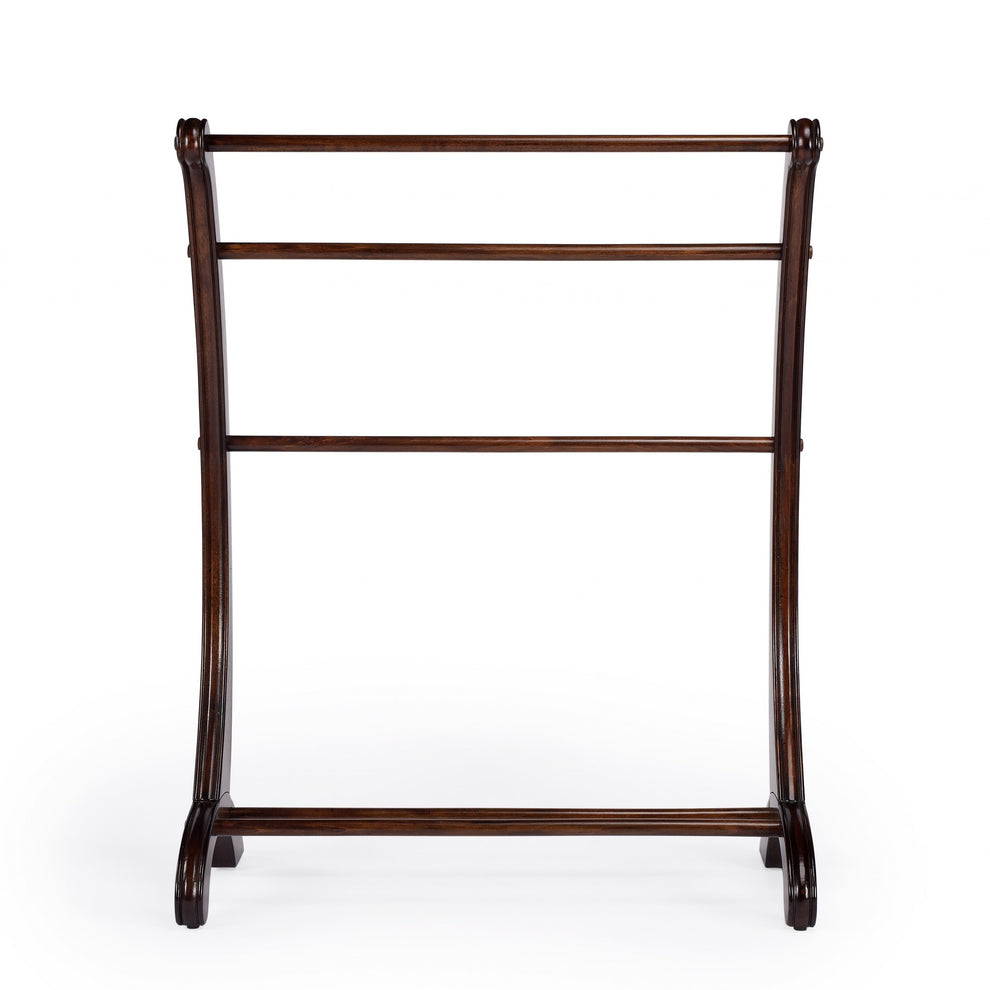 Deep Cherry Blanket Stand By Homeroots | Coat Racks | Modishstore - 2