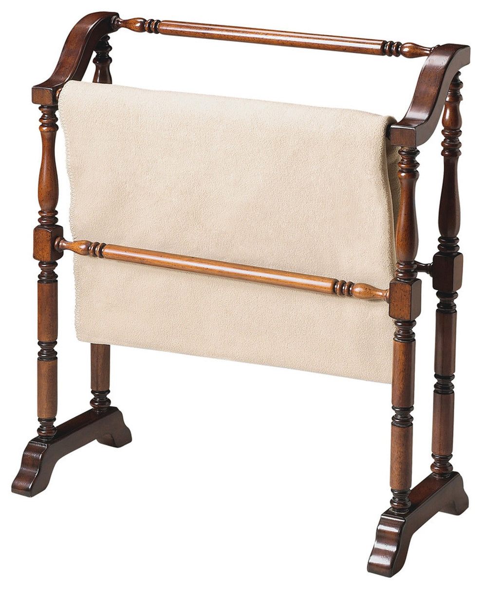 Vintage Deep Cherry Blanket Stand By Homeroots | Coat Racks | Modishstore - 2