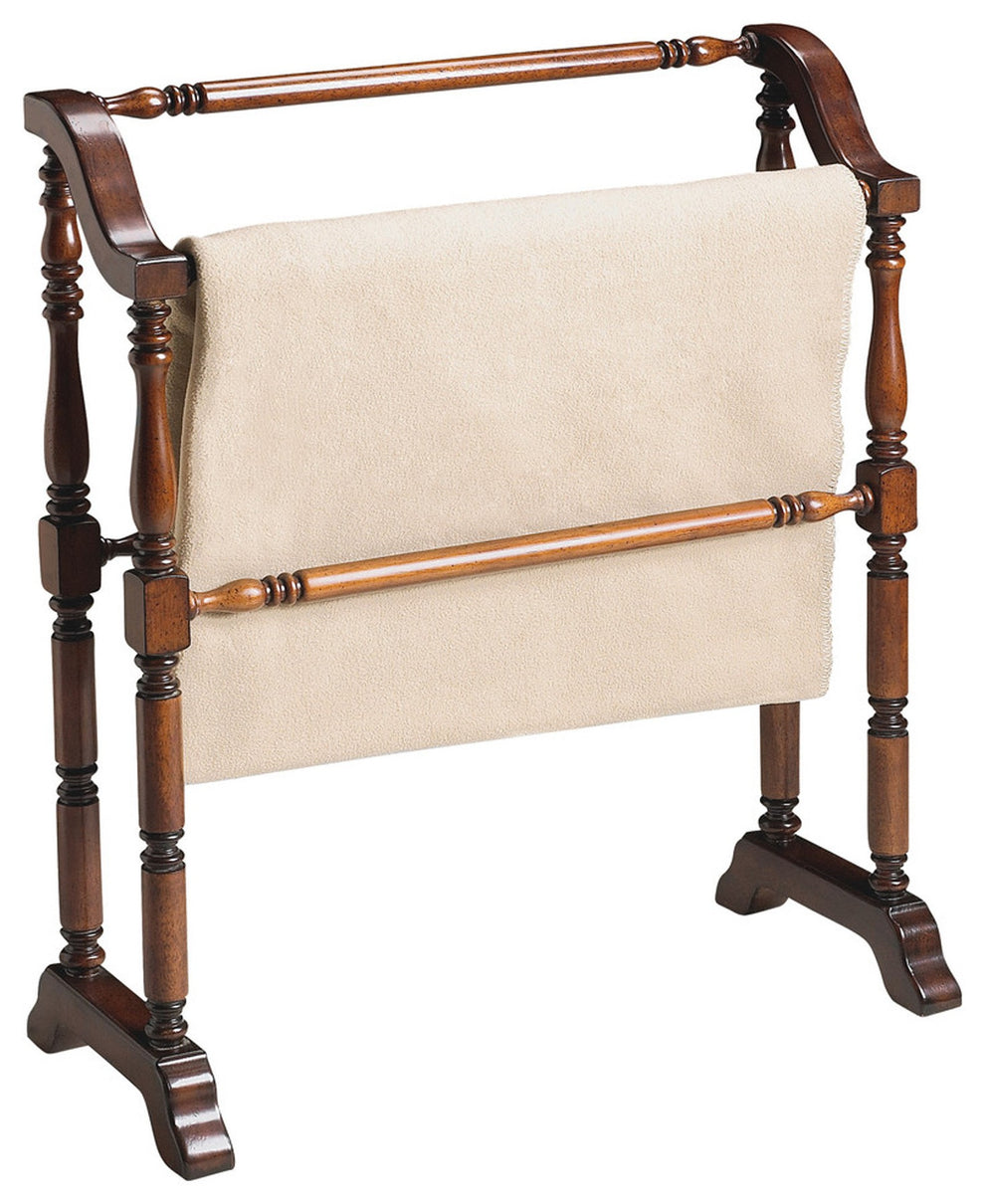 Vintage Deep Cherry Blanket Stand By Homeroots | Coat Racks | Modishstore - 3