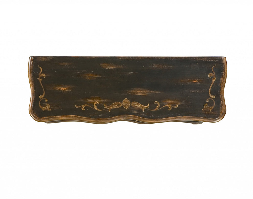 Leyden European Black Painted Console Cabinet By Homeroots | Cabinets | Modishstore - 3