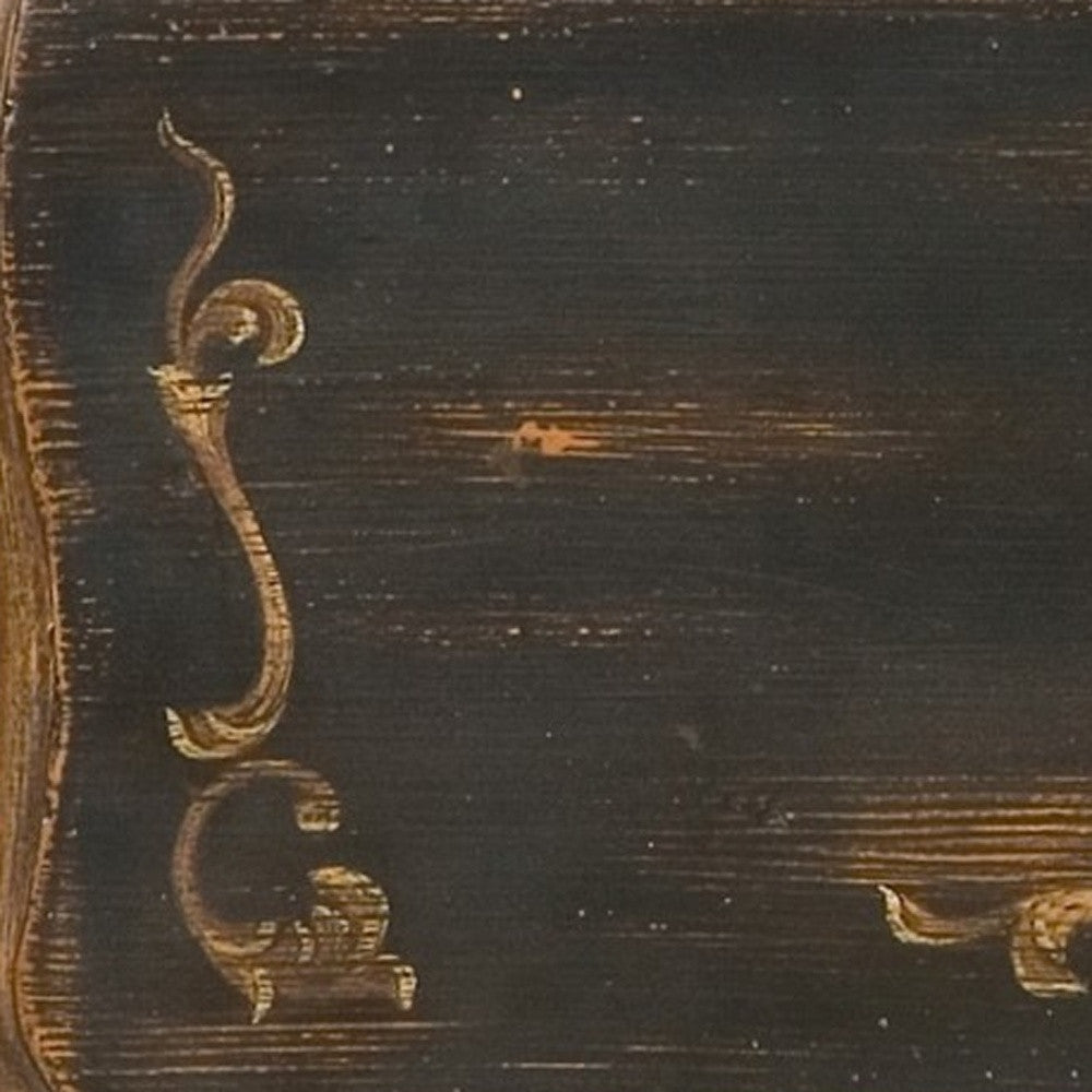 Leyden European Black Painted Console Cabinet By Homeroots | Cabinets | Modishstore - 5