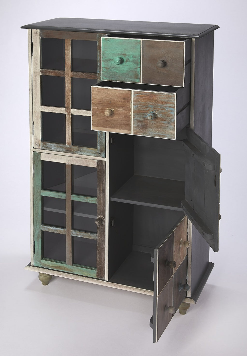Boise Painted Accent Chest By Homeroots | Cabinets | Modishstore - 4