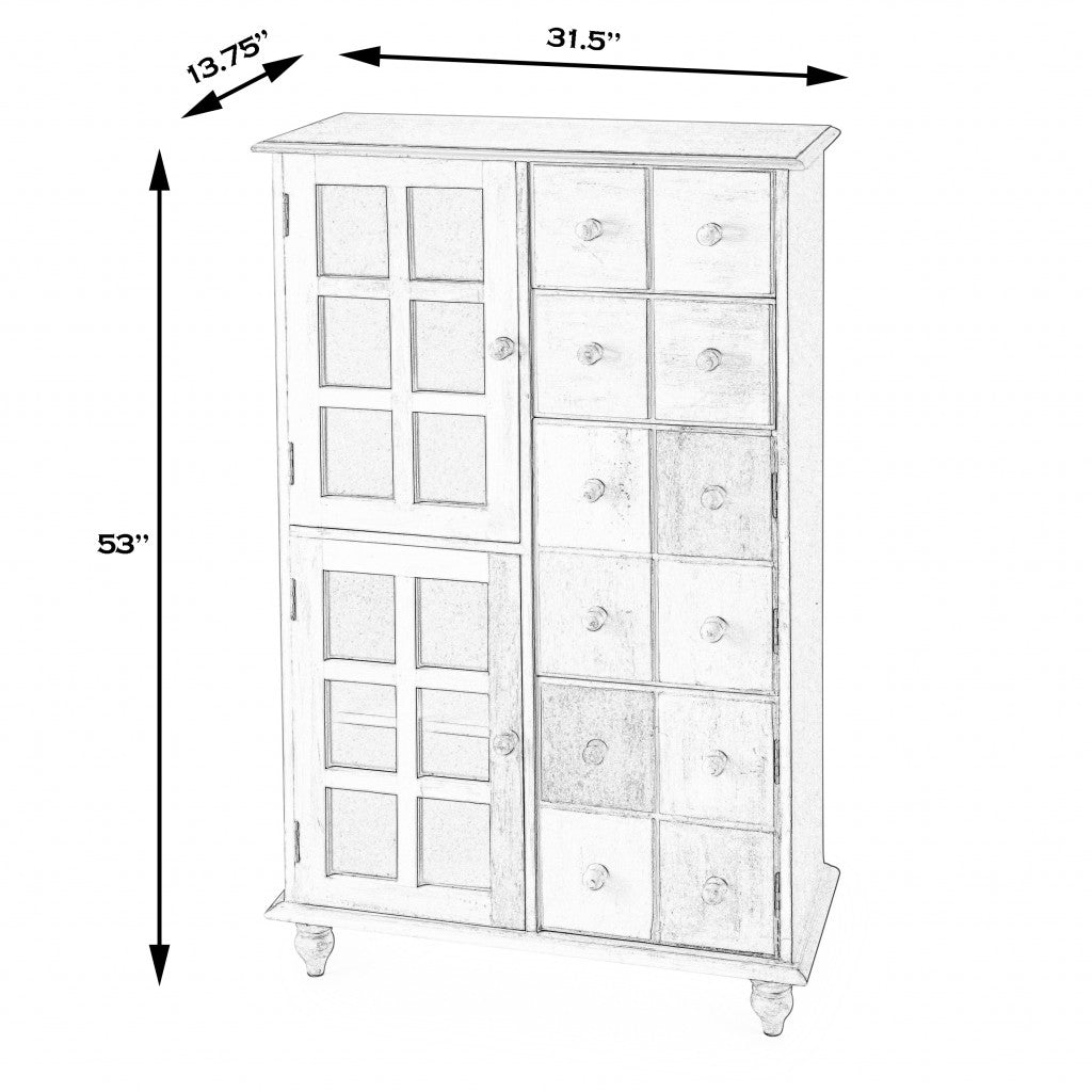 Boise Painted Accent Chest By Homeroots | Cabinets | Modishstore - 8