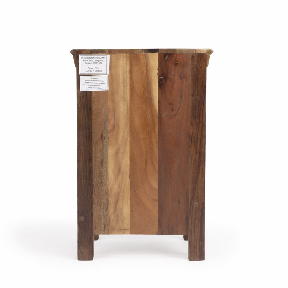 Modern Rustic Three Drawer Accent Chest By Homeroots | Drawers | Modishstore - 6