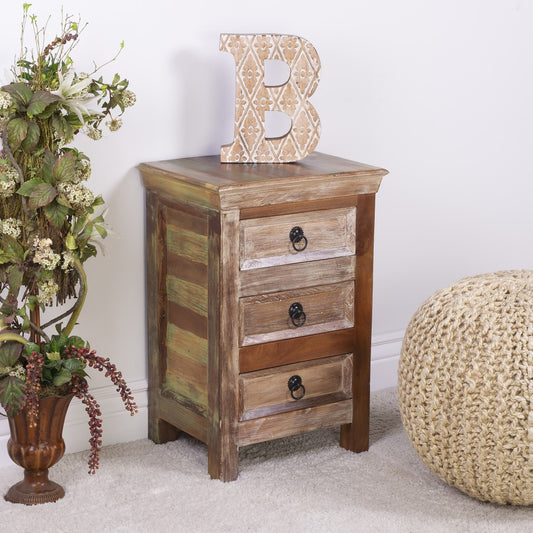 Modern Rustic Three Drawer Accent Chest By Homeroots | Drawers | Modishstore