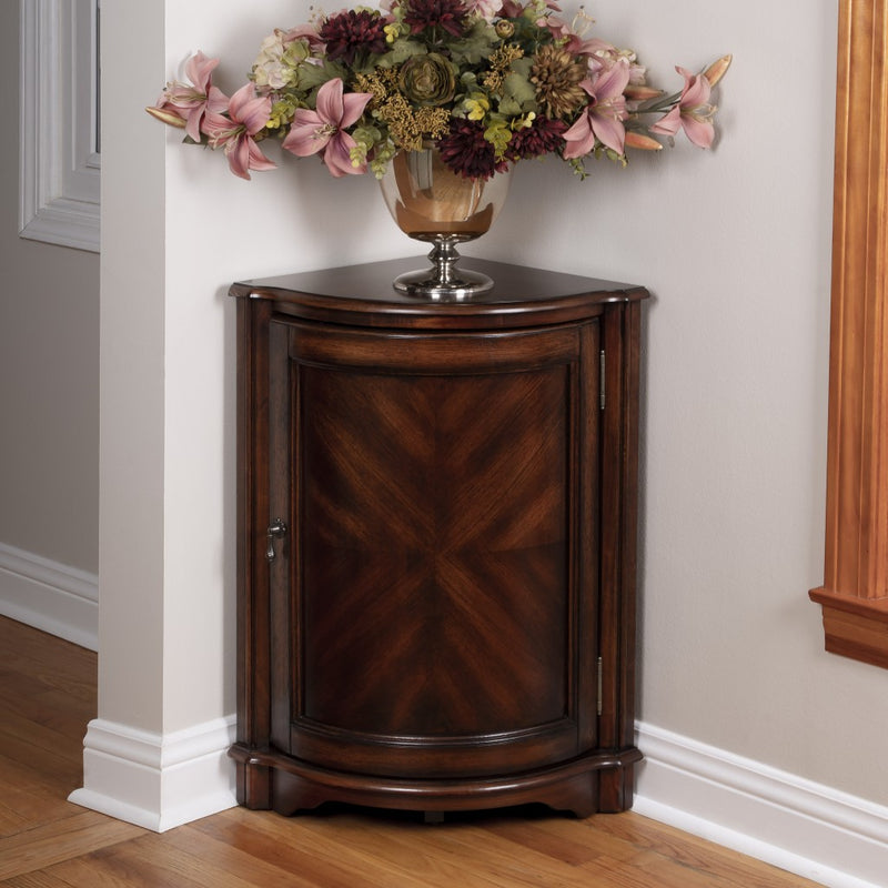 Durham Plantation Cherry Corner Cabinet By Homeroots - 389715 | Drawers | Modishstore