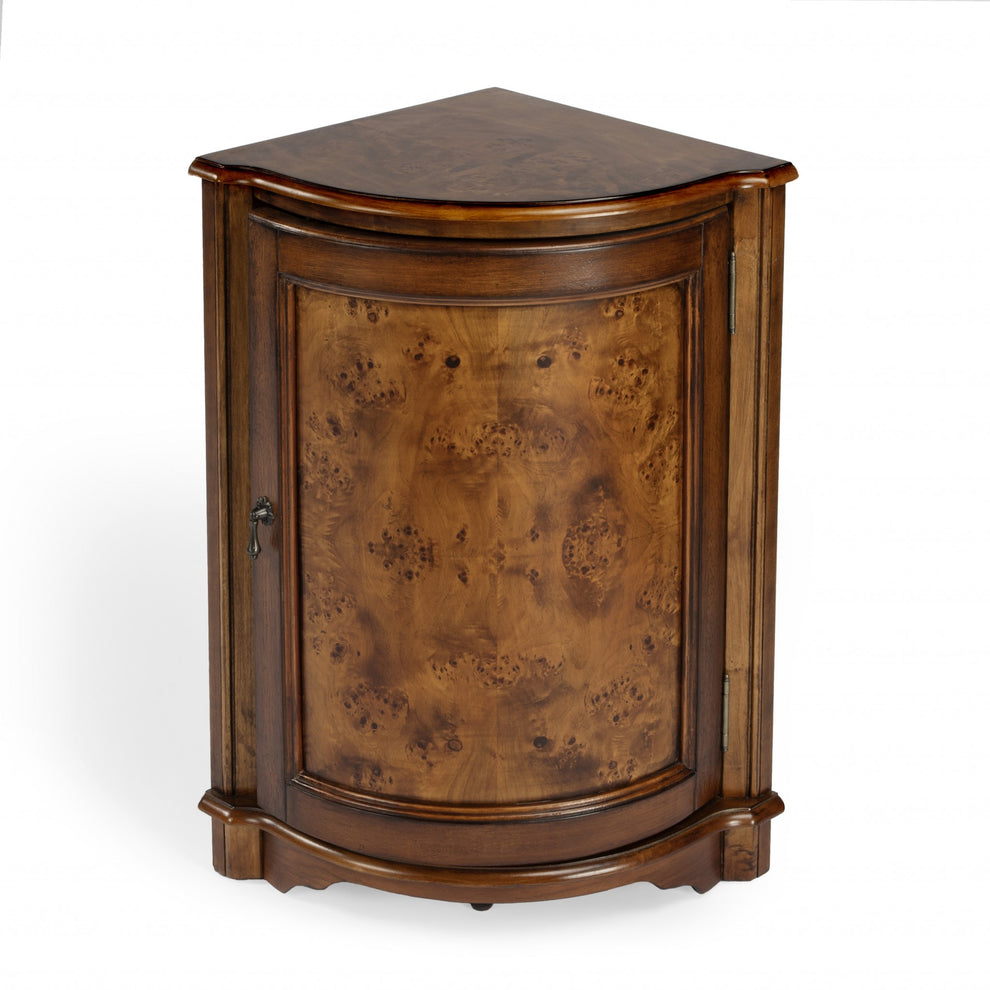 Durham Plantation Cherry Corner Cabinet By Homeroots - 389716 | Drawers | Modishstore - 2