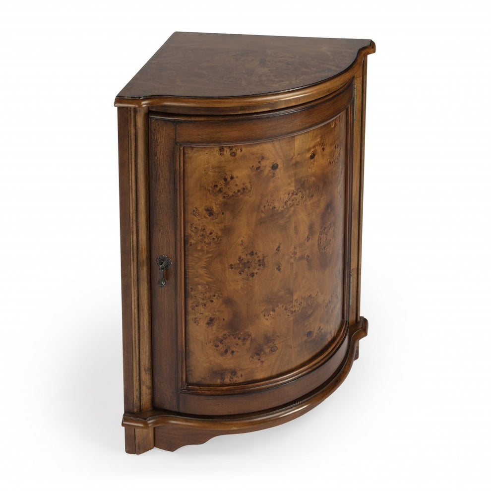 Durham Plantation Cherry Corner Cabinet By Homeroots - 389716 | Drawers | Modishstore - 4