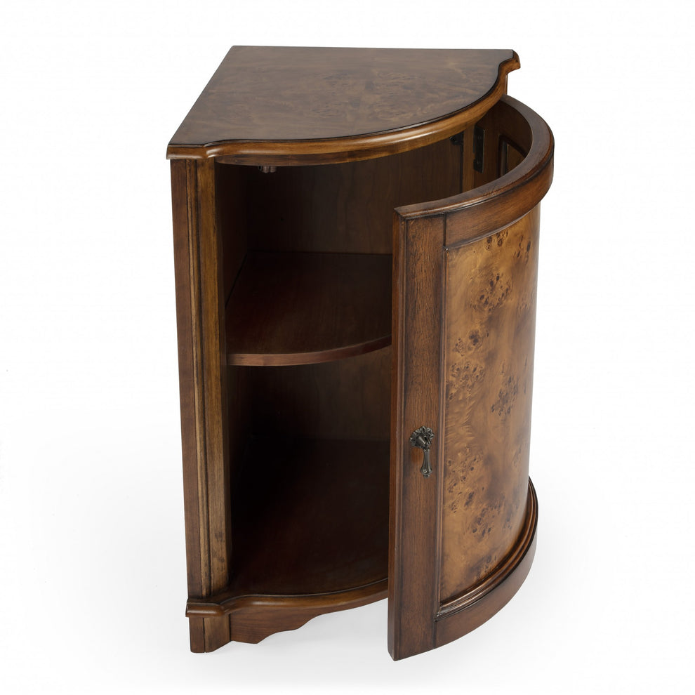 Durham Plantation Cherry Corner Cabinet By Homeroots - 389716 | Drawers | Modishstore - 5