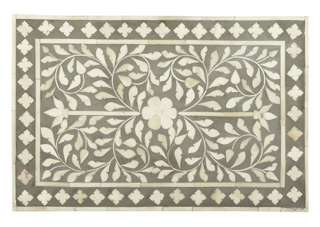 Vivienne Grey Bone Inlay Accent Chest By Homeroots | Drawers | Modishstore - 2