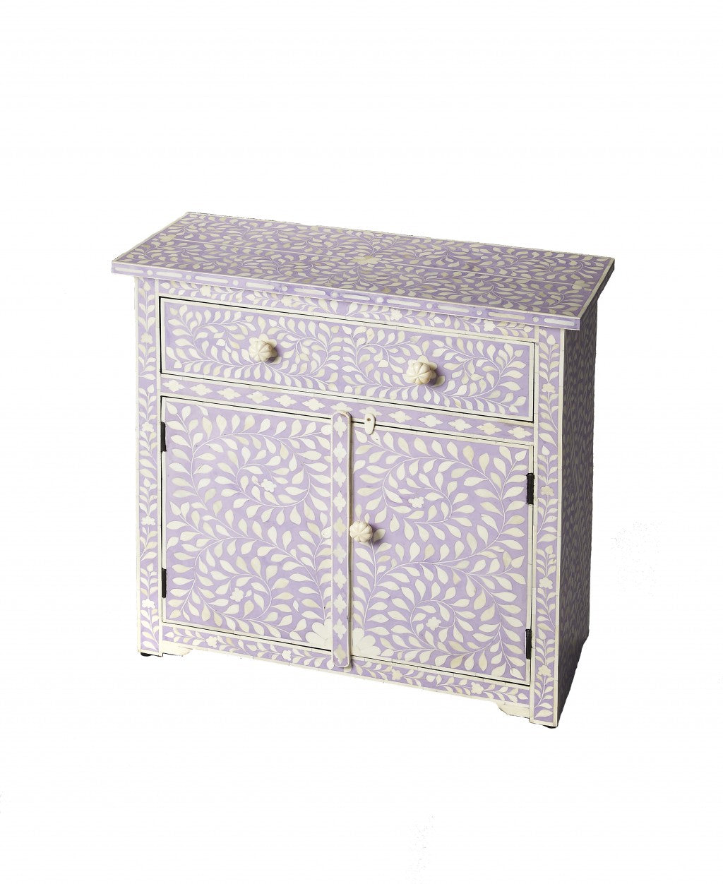 Vivienne Lavender Bone Inlay Console Chest By Homeroots | Cabinets | Modishstore