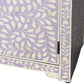 Vivienne Lavender Bone Inlay Console Chest By Homeroots | Cabinets | Modishstore - 4