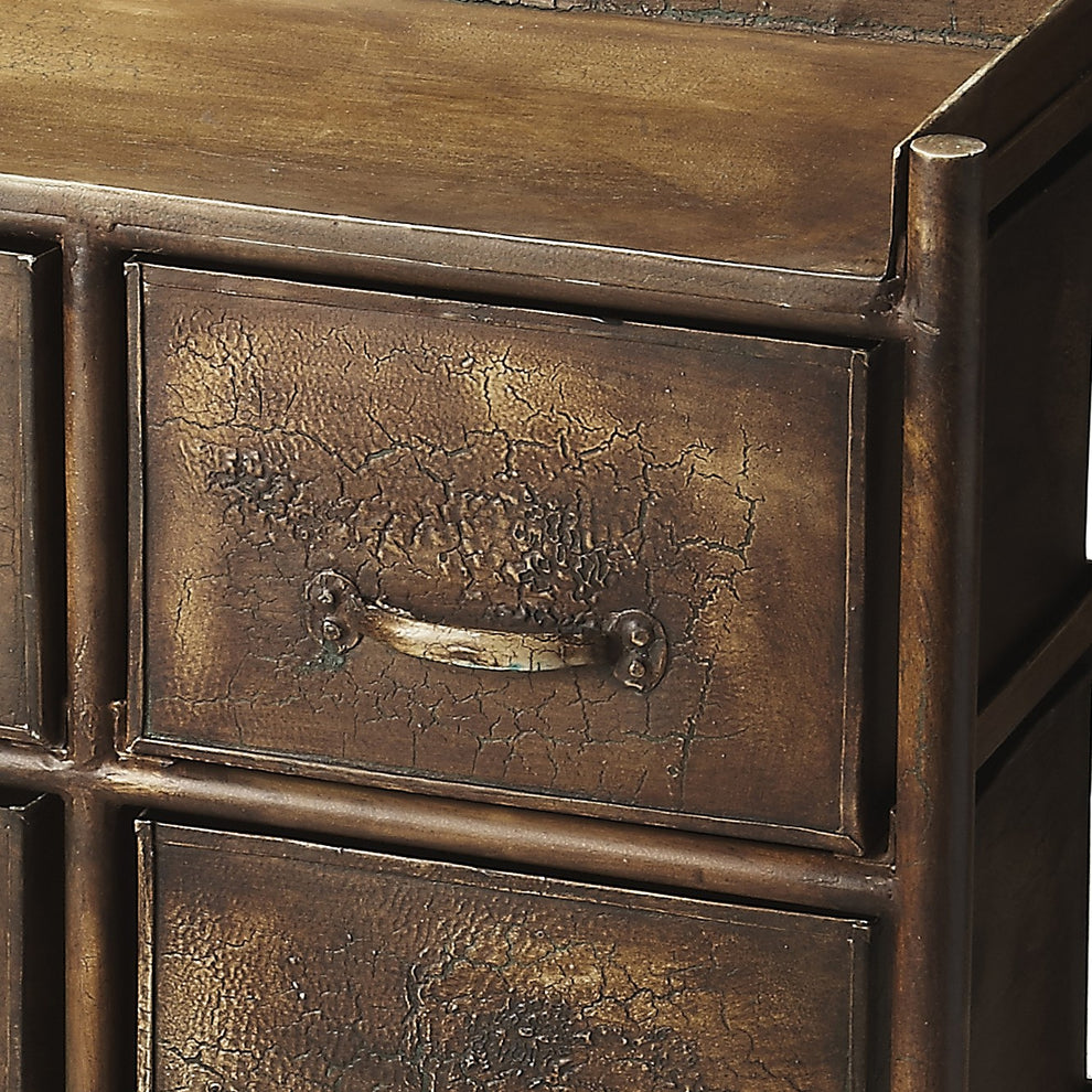 Cameron Industrial Chic Drawer Chest By Homeroots | Drawers | Modishstore - 3
