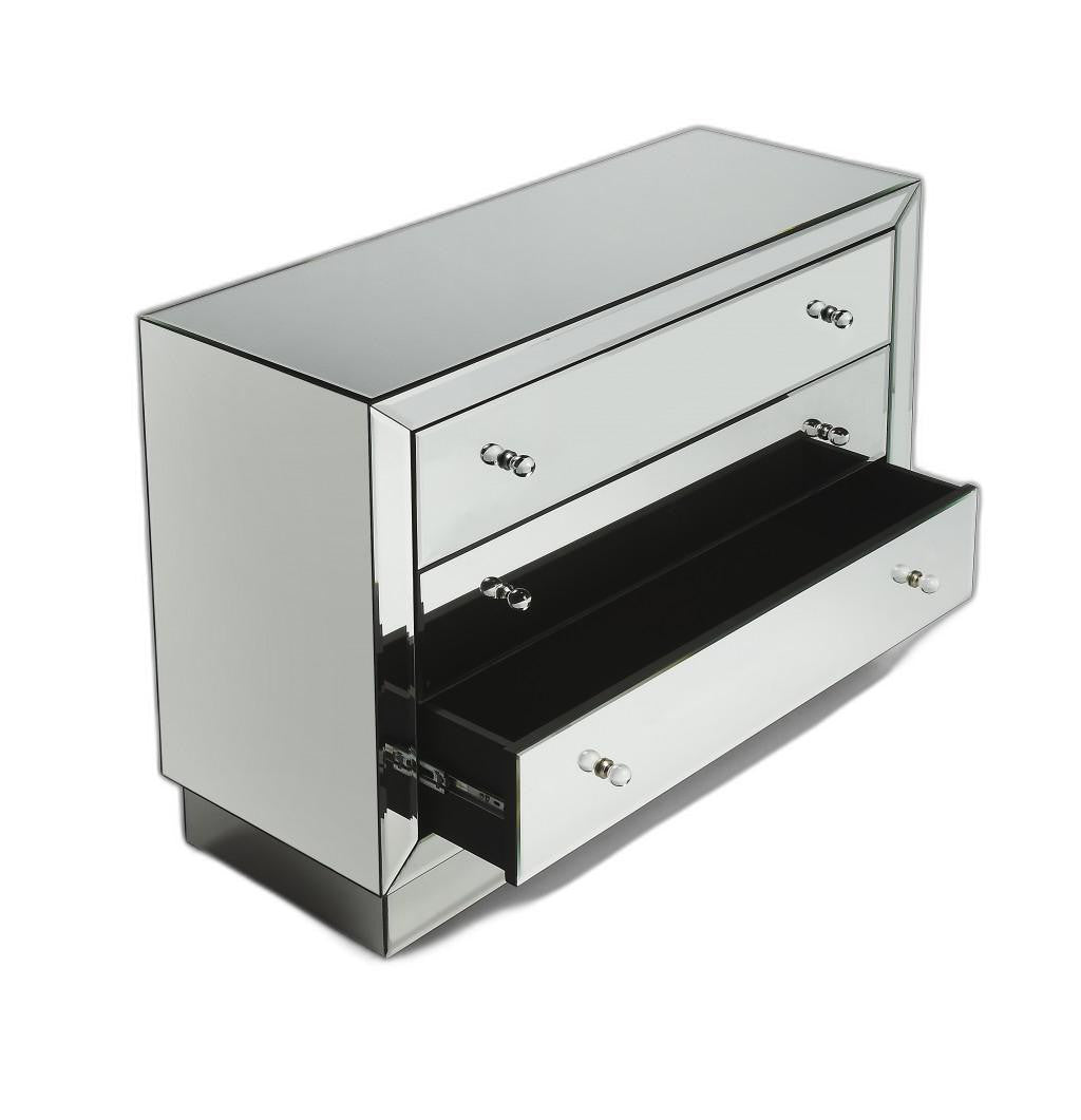Emma Mirrored Chest By Homeroots | Drawers | Modishstore - 3