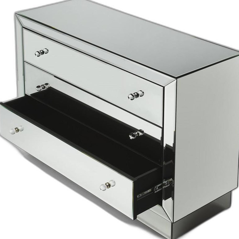 Emma Mirrored Chest By Homeroots | Drawers | Modishstore - 4