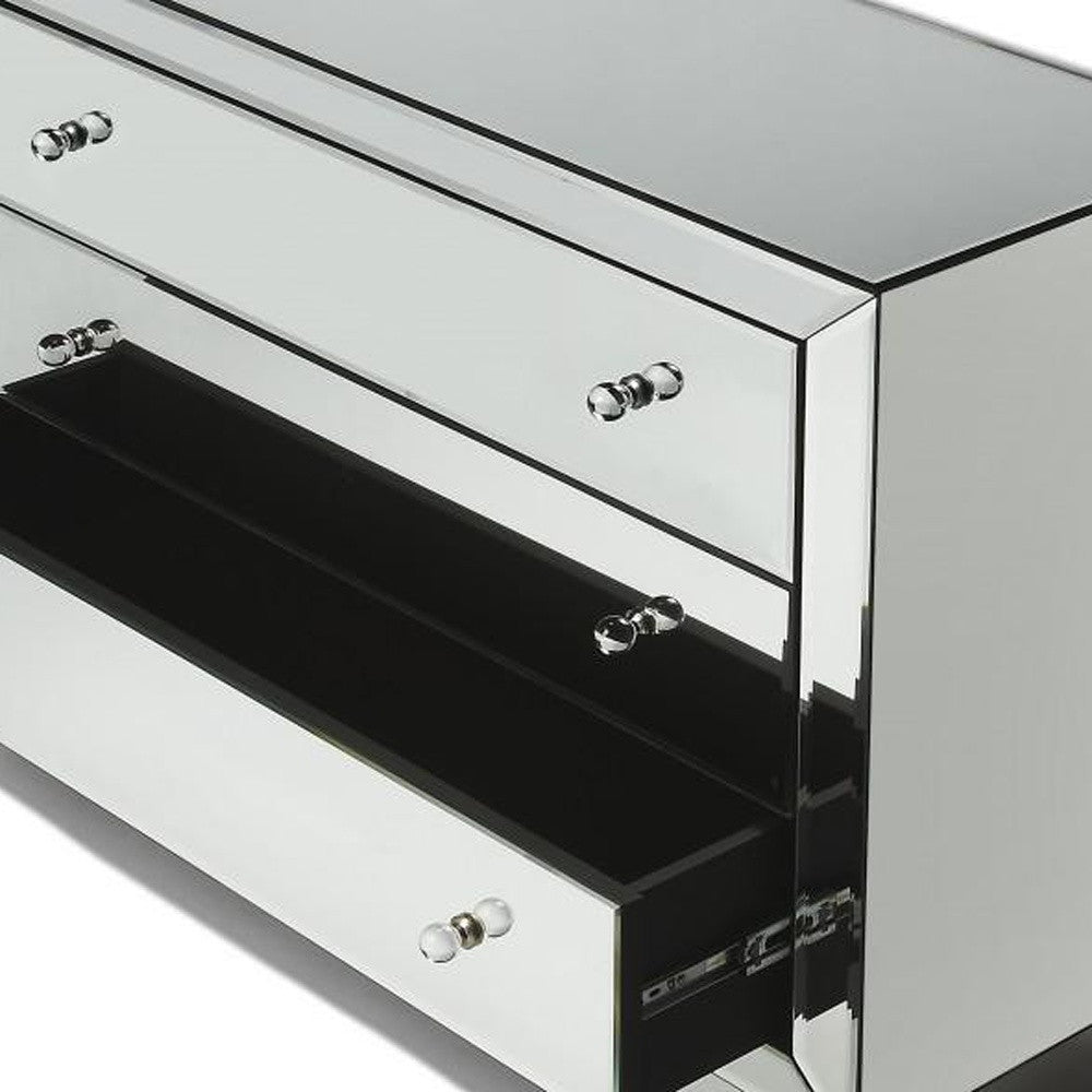 Emma Mirrored Chest By Homeroots | Drawers | Modishstore - 5