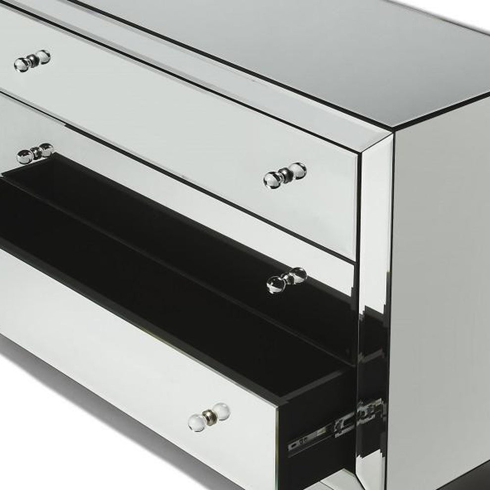 Emma Mirrored Chest By Homeroots | Drawers | Modishstore - 5