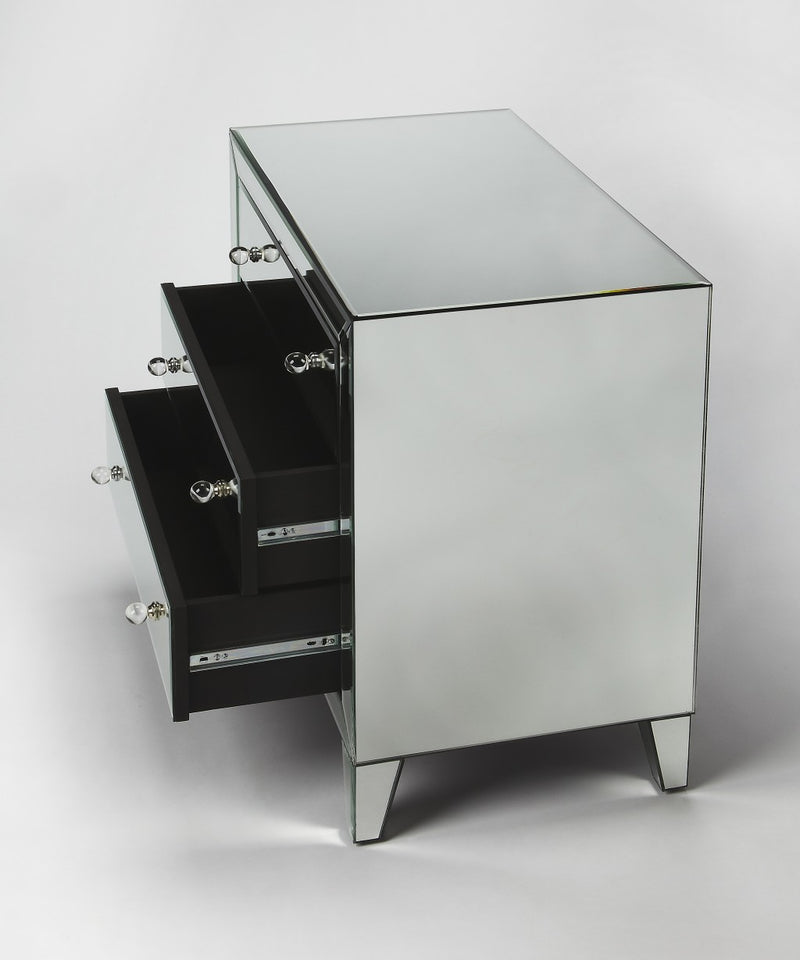 Emily Mirrored Drawer Chest By Homeroots | Cabinets | Modishstore