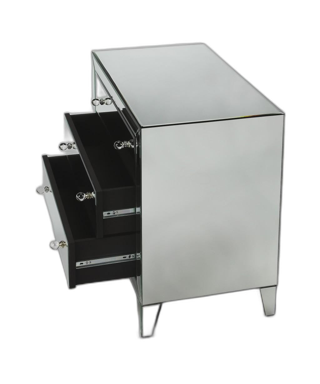 Emily Mirrored Drawer Chest By Homeroots | Cabinets | Modishstore - 2