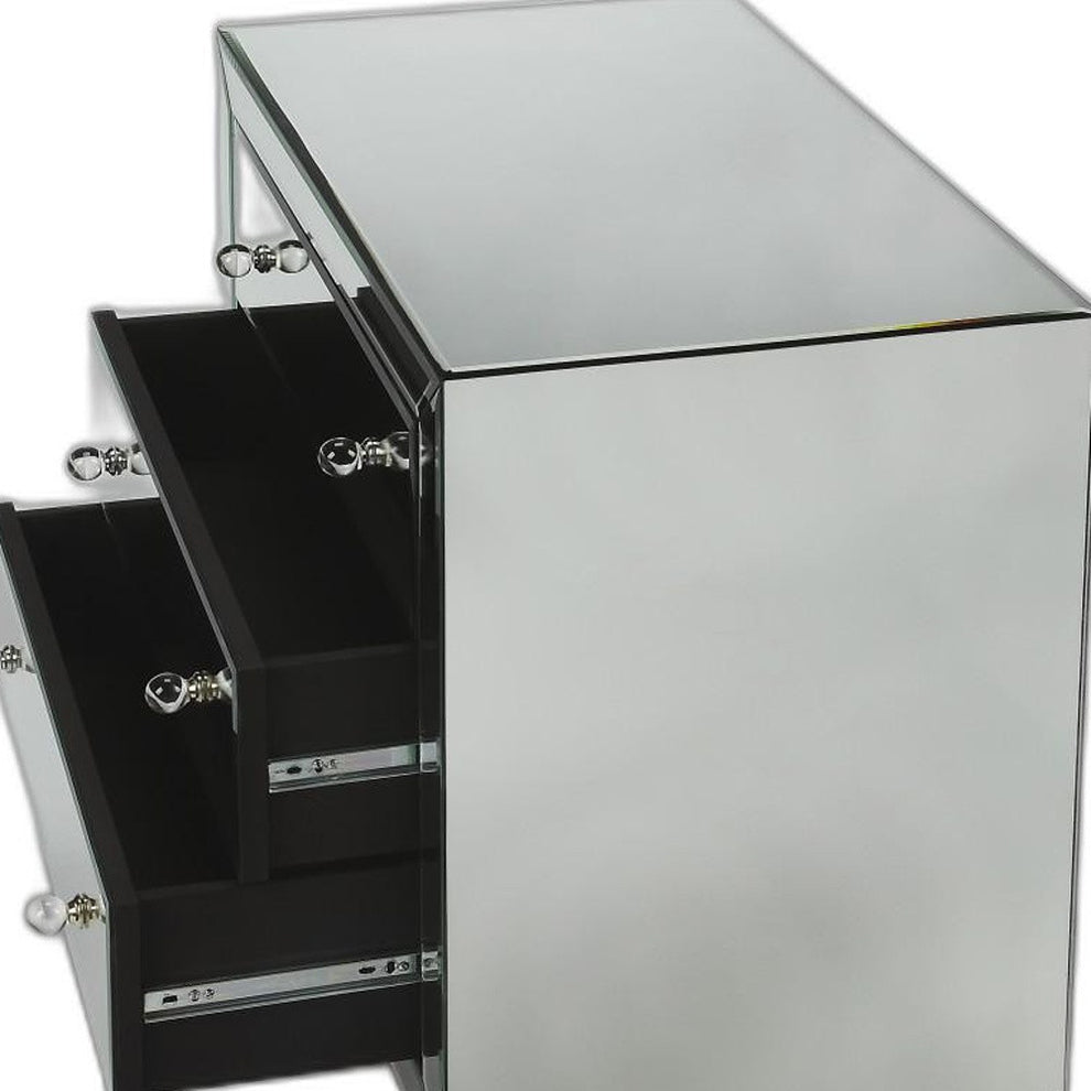 Emily Mirrored Drawer Chest By Homeroots | Cabinets | Modishstore - 4