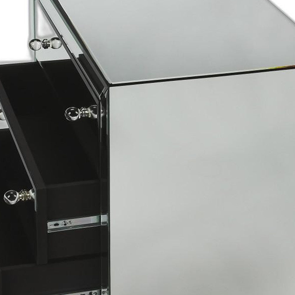 Emily Mirrored Drawer Chest By Homeroots | Cabinets | Modishstore - 5