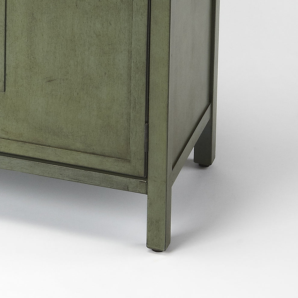 Imperial Green Console Cabinet By Homeroots | Cabinets | Modishstore - 4