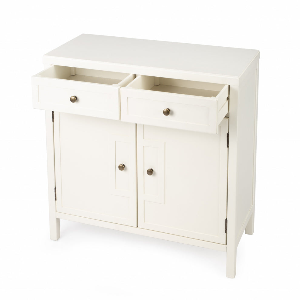 Imperial White Console Cabinet By Homeroots | Cabinets | Modishstore - 2