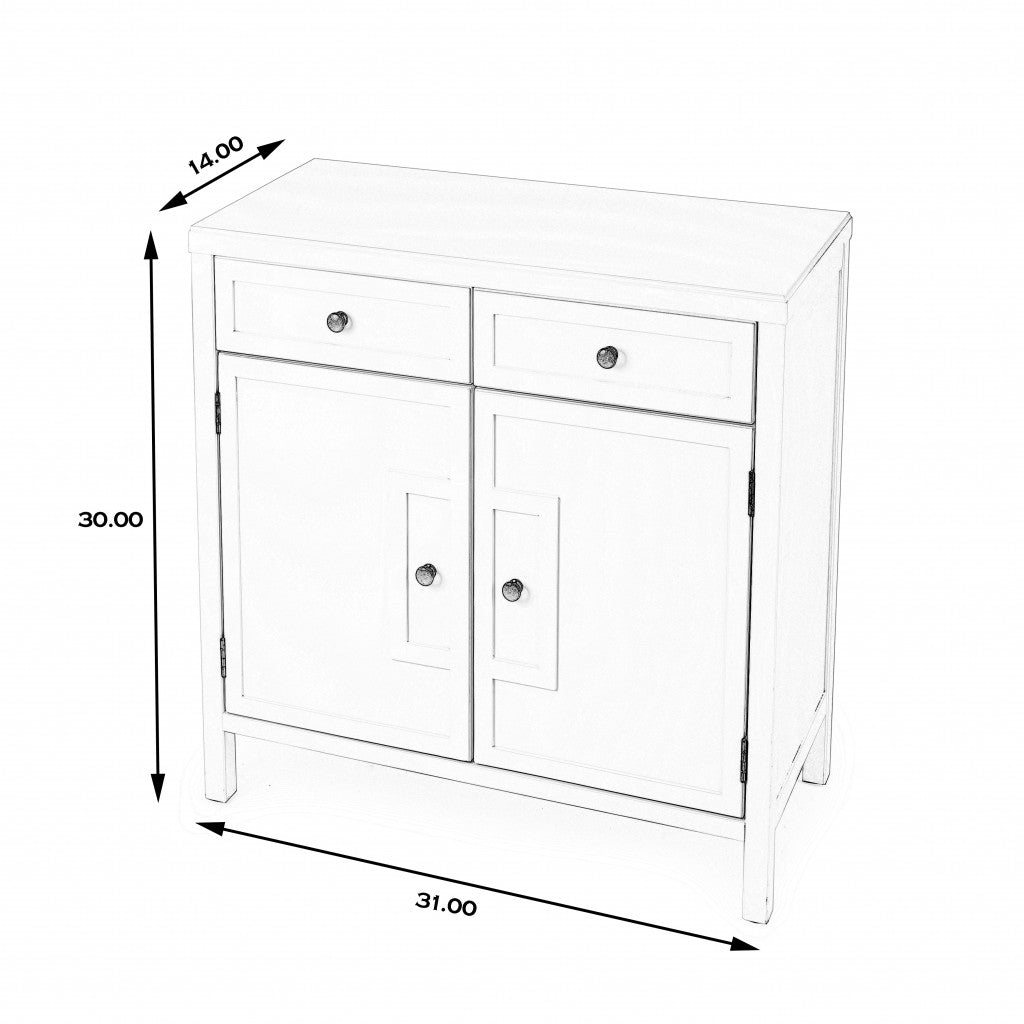 Imperial White Console Cabinet By Homeroots | Cabinets | Modishstore - 7