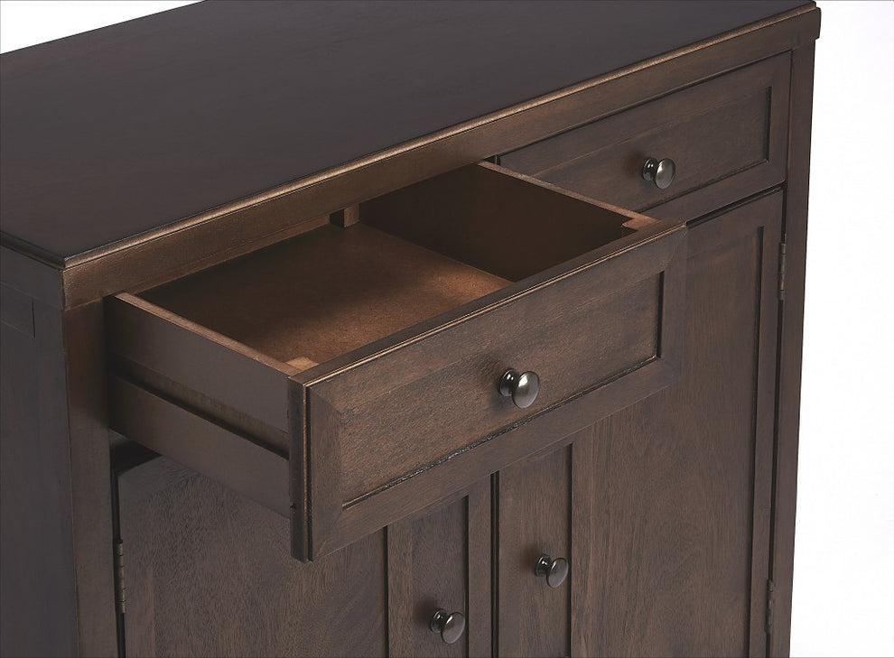 Imperial Coffee Console Cabinet By Homeroots | Cabinets | Modishstore - 3
