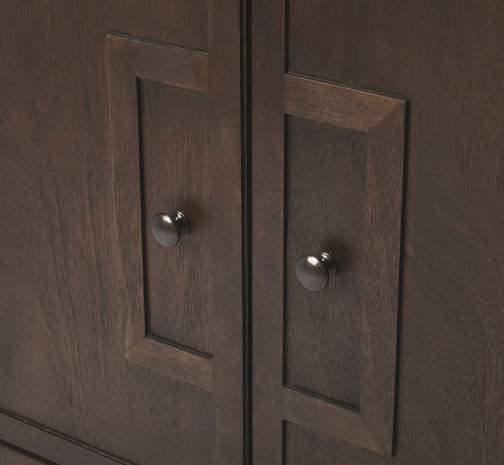 Imperial Coffee Console Cabinet By Homeroots | Cabinets | Modishstore - 6