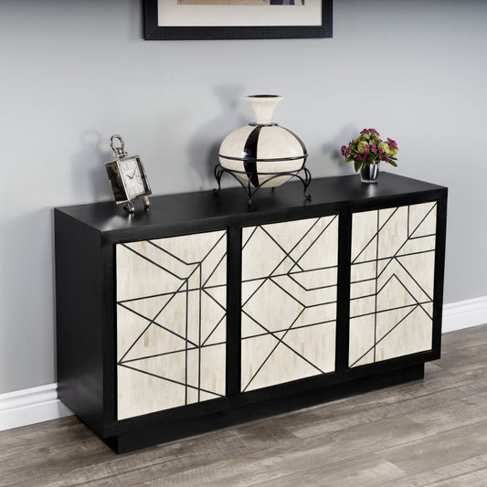 Greta Bone Inlay Sideboard By Homeroots | Cabinets | Modishstore