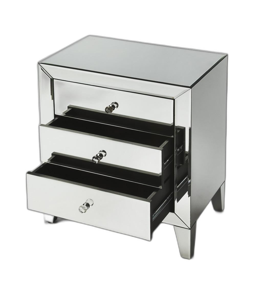 Emily Mirrored Chest By Homeroots | Drawers | Modishstore - 3