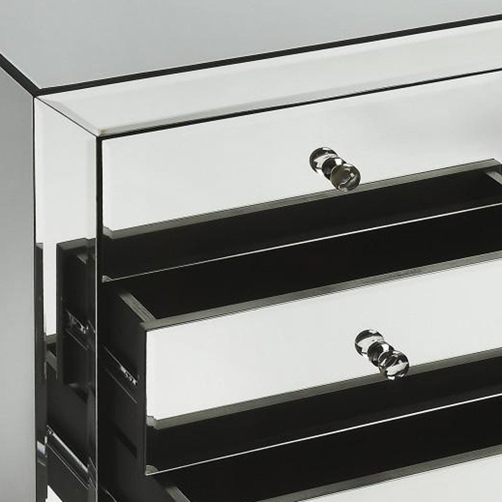 Emily Mirrored Chest By Homeroots | Drawers | Modishstore - 5