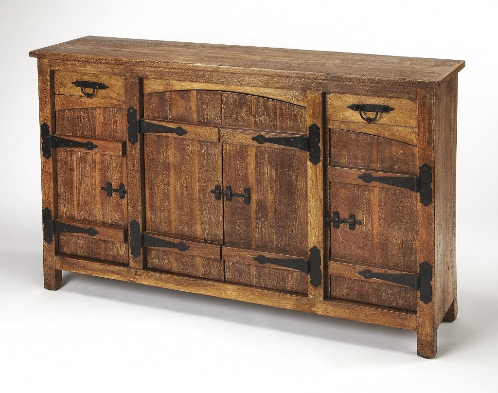 Giddings Rustic Sideboard By Homeroots | Cabinets | Modishstore