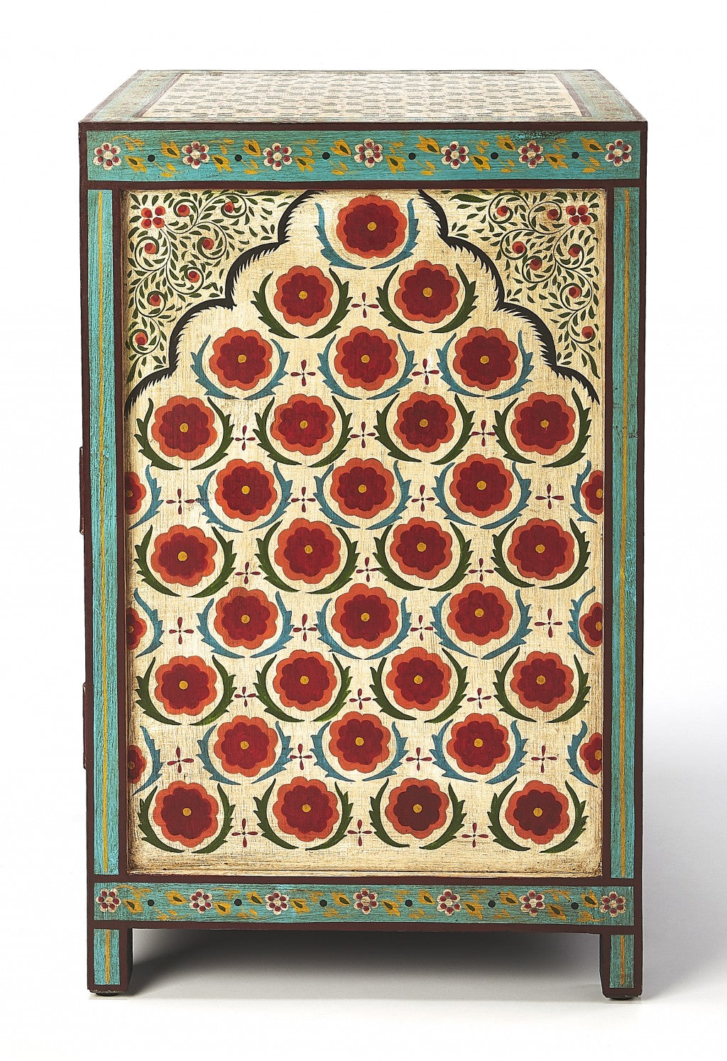 Perna Hand Painted Chest By Homeroots | Cabinets | Modishstore - 3