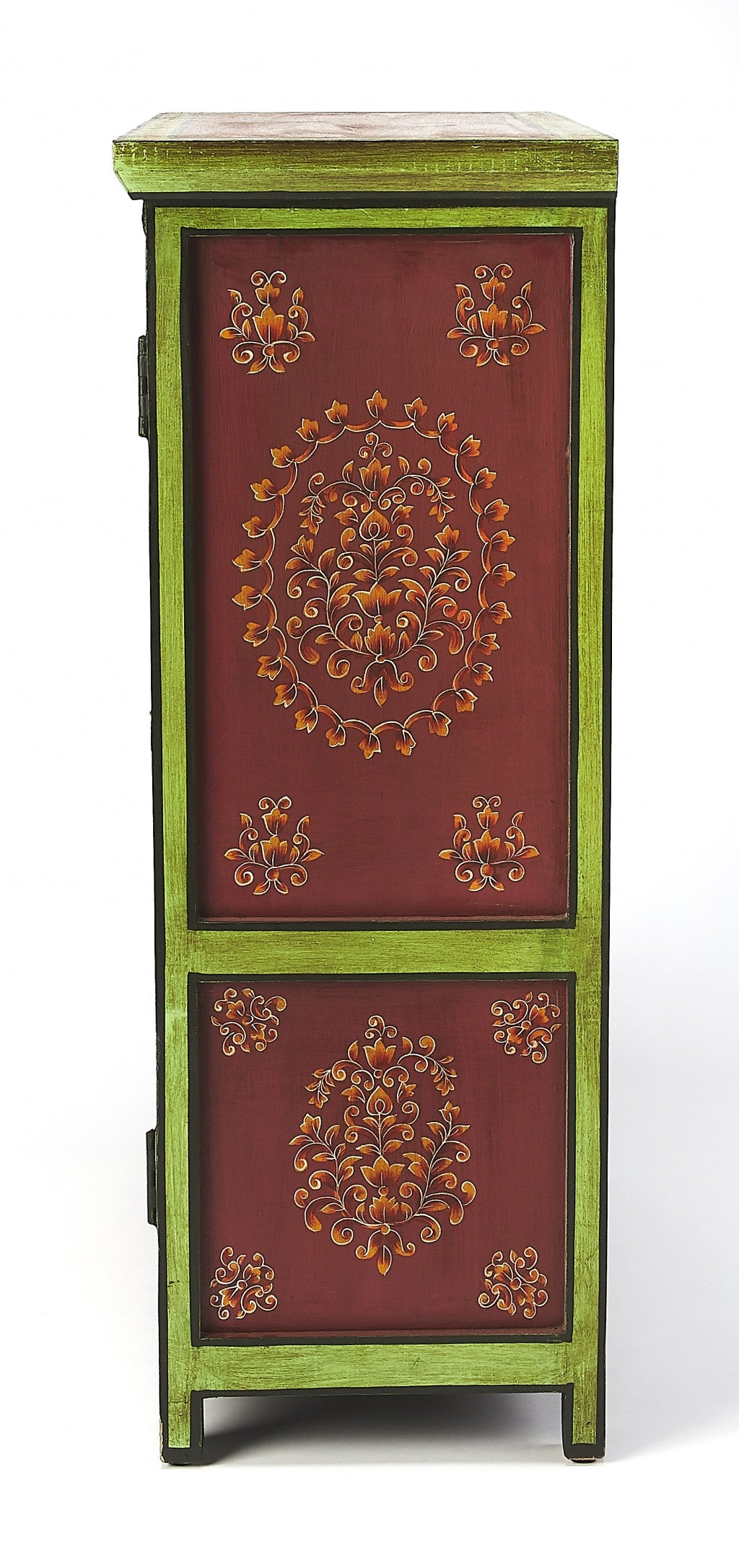 Disha Hand Painted Chest By Homeroots | Cabinets | Modishstore - 3