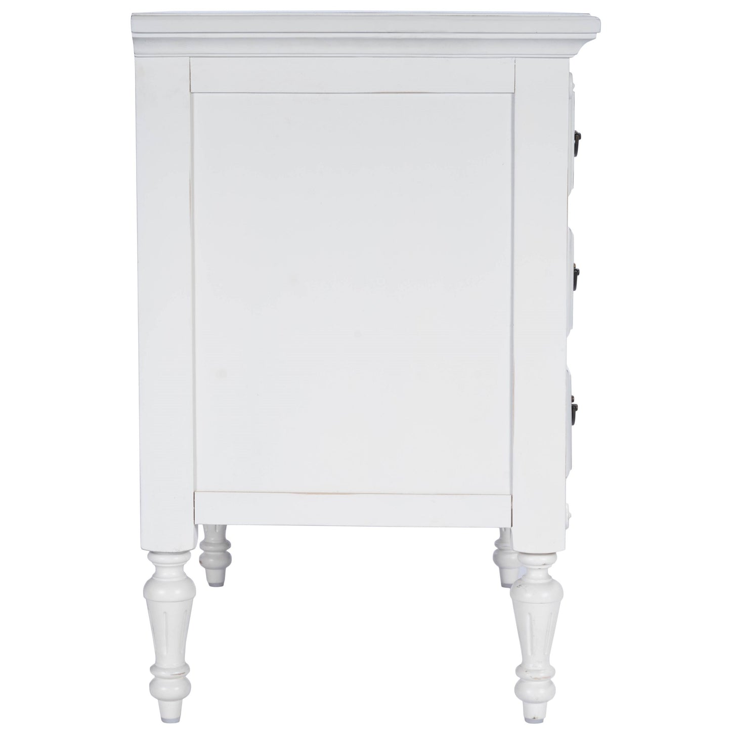 Easterbrook White 4 Drawer Chest By Homeroots | Drawers | Modishstore - 3