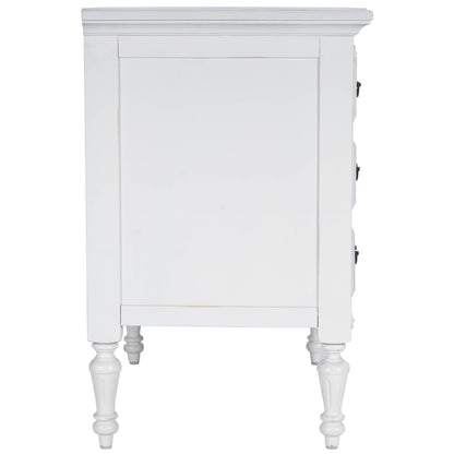 Easterbrook White 4 Drawer Chest By Homeroots | Drawers | Modishstore - 3