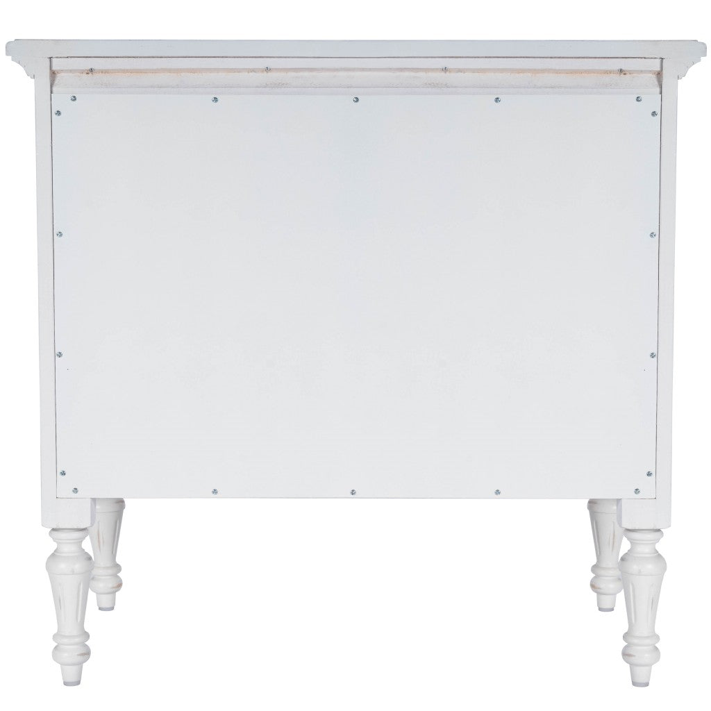 Easterbrook White 4 Drawer Chest By Homeroots | Drawers | Modishstore - 4