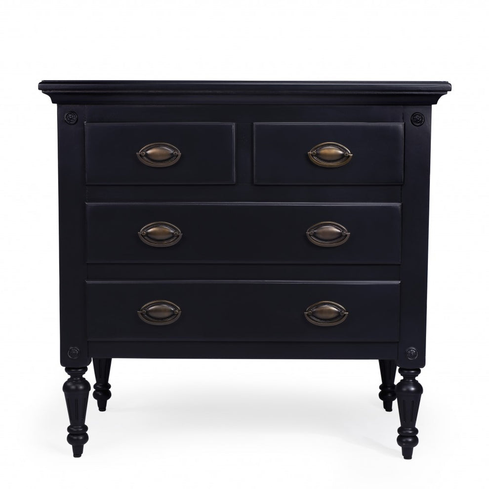 Easterbrook White 4 Drawer Chest By Homeroots | Drawers | Modishstore - 8
